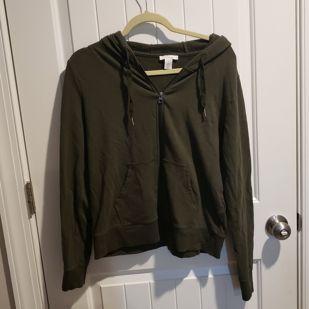 Olive Zip up hoodie